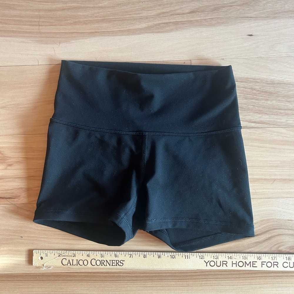 Old Navy Women's High Waist Black Bike Shorts-excellent like new condition